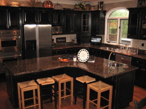 best distressed black kitchen cabinets