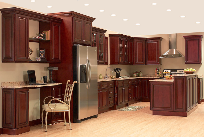 Carved Cherry Cabinet For Dining Room